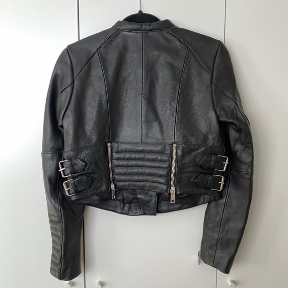 NWT H&M Premium Genuine Real Leather Jacket - Picture 4 of 16